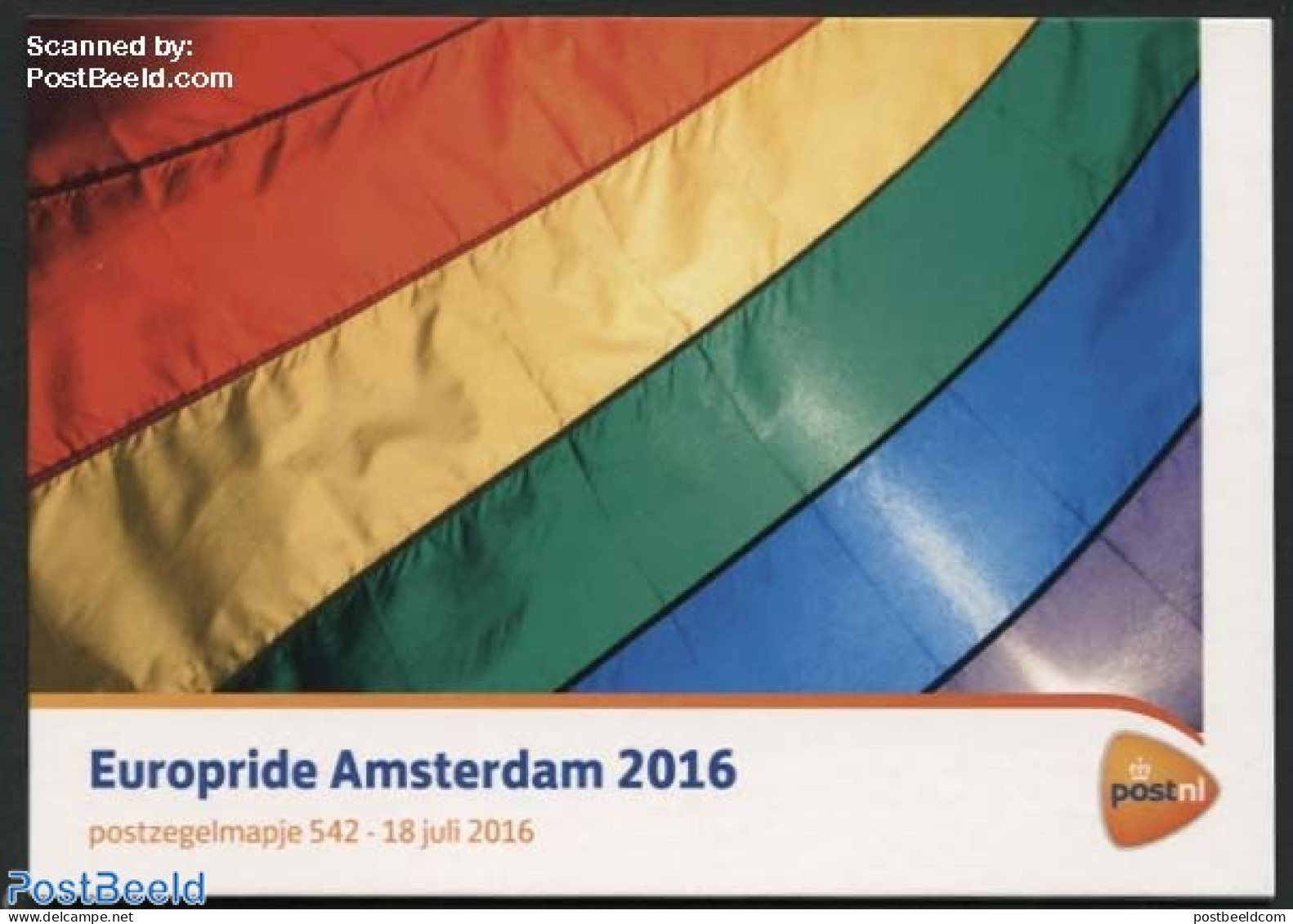 Netherlands 2016 Europride Amsterdam, Presentation Pack 542, Mint NH, History - Europa Hang-on Issues - Ungebraucht