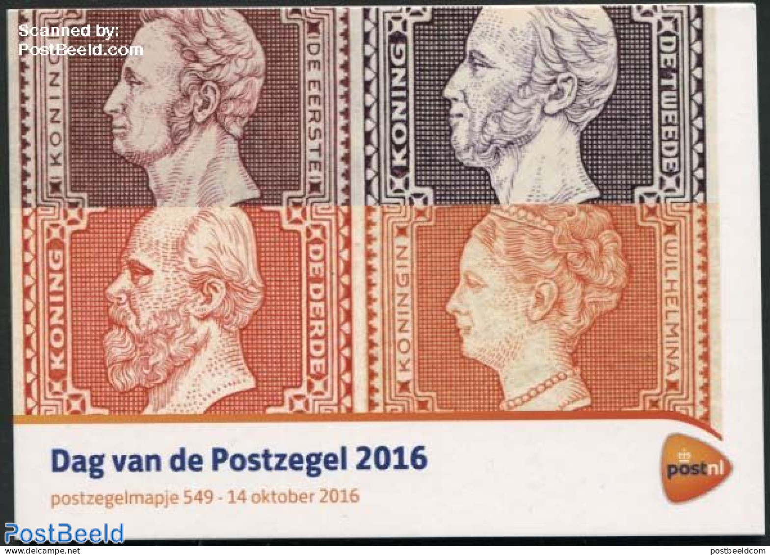 Netherlands 2016 Stamp Day, Presentation Pack 549, Mint NH, Stamp Day - Stamps On Stamps - Ungebraucht