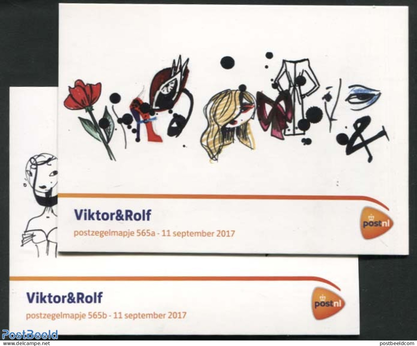 Netherlands 2017 Viktor & Rolf, Presentation Pack 565a+b, Mint NH, Art - Fashion - Unused Stamps