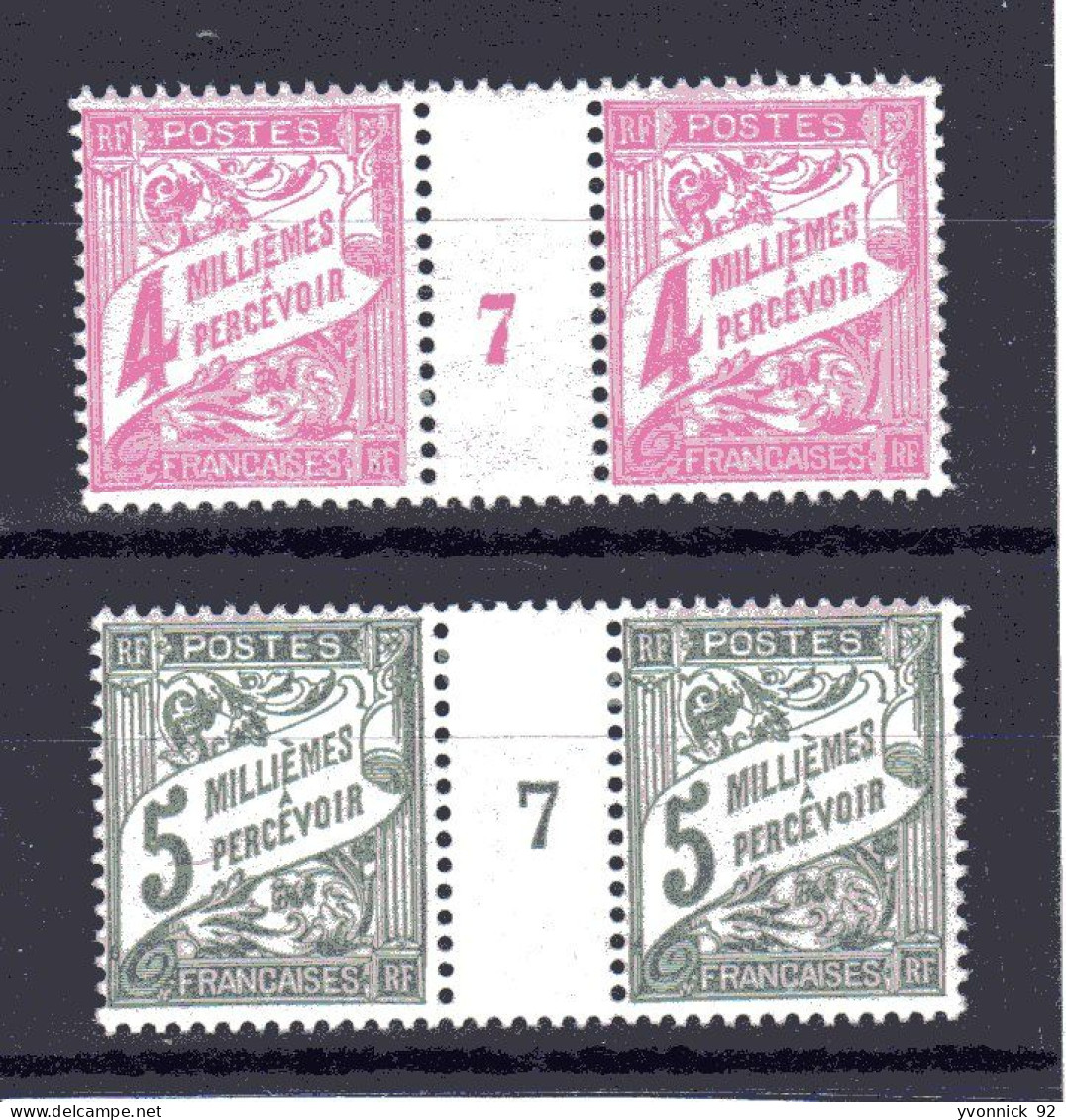 Alexandrie __  Taxe- 2 Millésimes - (1927 ) N°8 Neuf +  N°9 Trace De Charniére - Andere & Zonder Classificatie