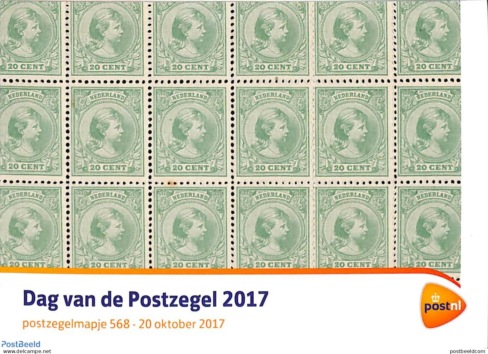 Netherlands 2017 Stamp Day, Presentation Pack 568, Mint NH, Stamp Day - Stamps On Stamps - Ongebruikt