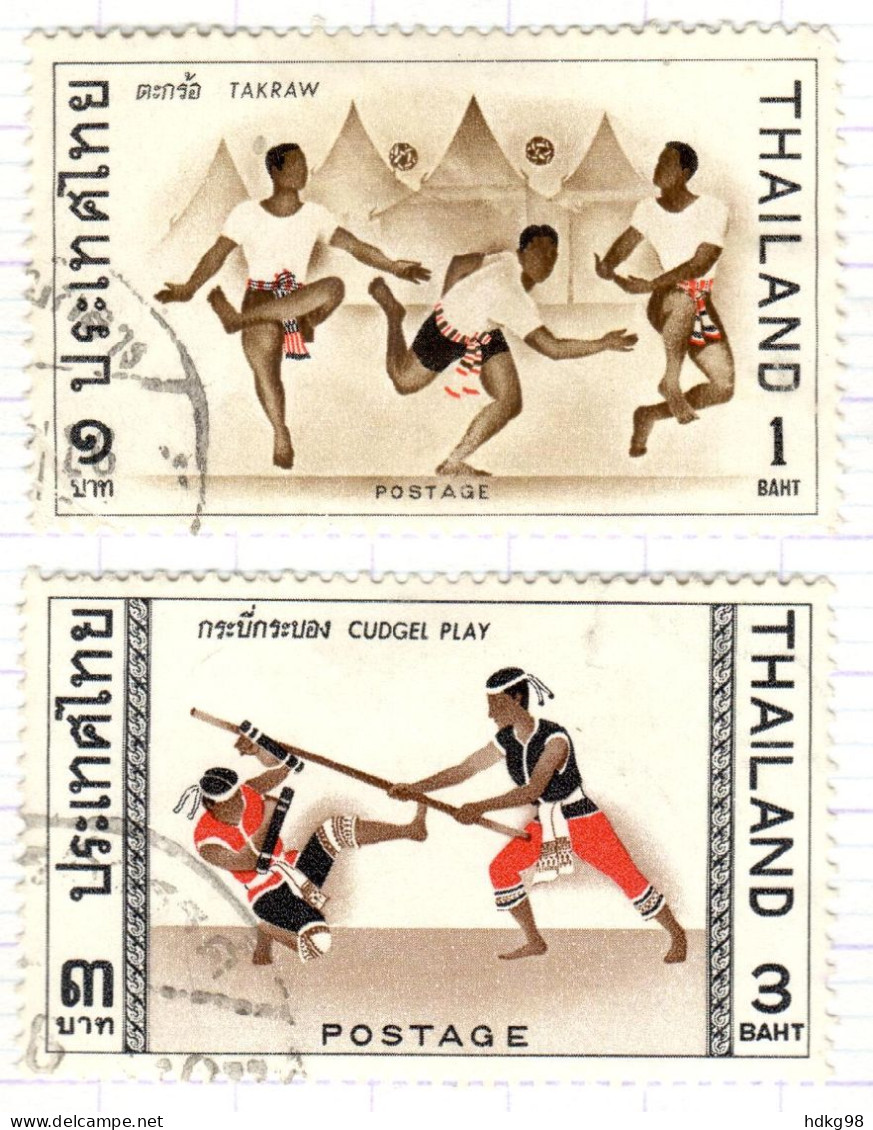 T+ Thailand 1966 Mi 477 479 Sportarten - Thailand