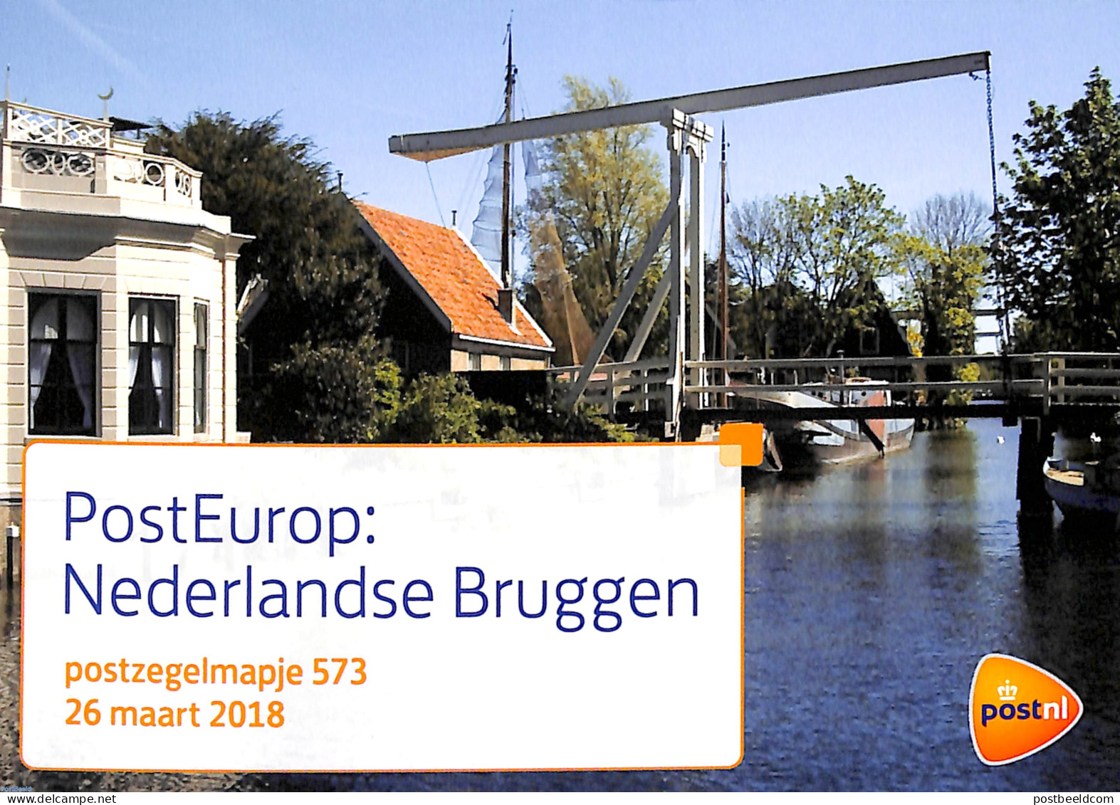 Netherlands 2018 Europa, Bridges, Presentation Pack 573, Mint NH, History - Europa (cept) - Art - Bridges And Tunnels - Unused Stamps