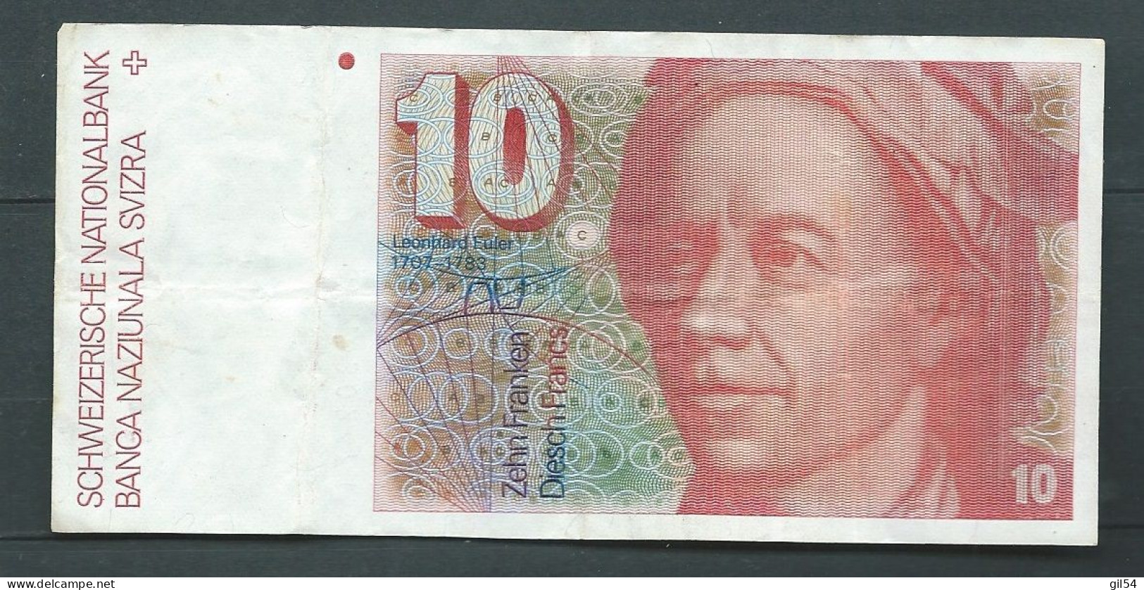 Billet 10 Francs 1987 Svizzera Suisse Schweiz 80M0302471  --  Laura14328 - Suiza