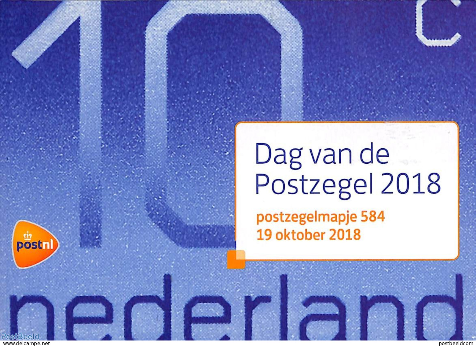 Netherlands 2018 Stamp Day, Presentation Pack 584, Mint NH, Stamp Day - Stamps On Stamps - Nuovi