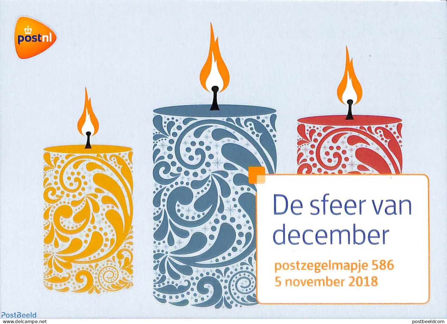 Netherlands 2018 Personal December Stamp, Presentation Pack 586, Mint NH, Religion - Sport - Christmas - Skating - Ongebruikt