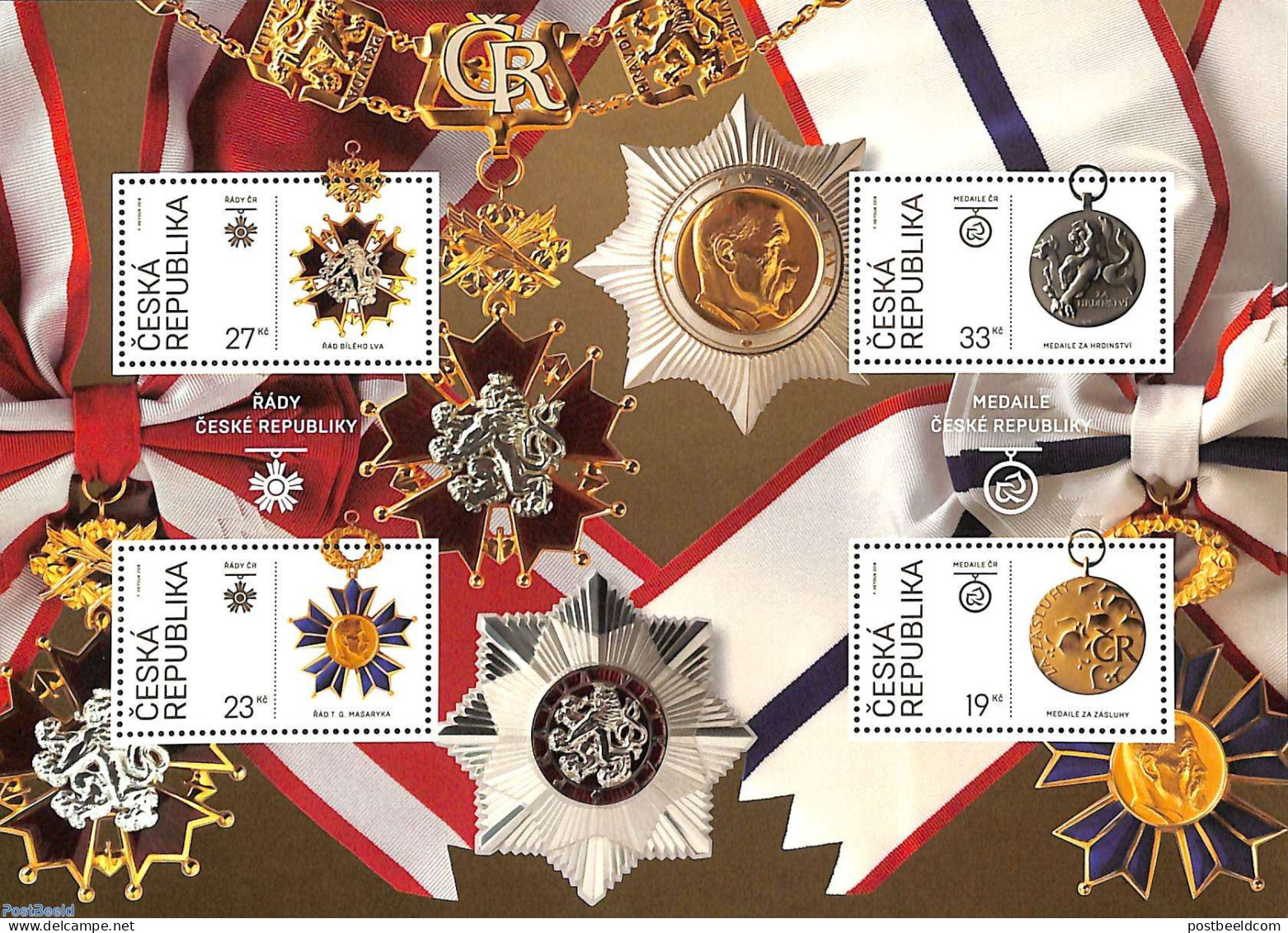 Czech Republic 2018 Decorations M/s, Mint NH, History - Decorations - Autres & Non Classés