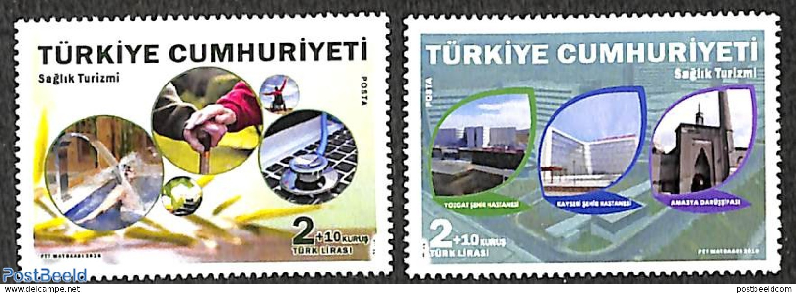 Türkiye 2018 Health Tourism 2v, Mint NH, Health - Various - Health - Tourism - Andere & Zonder Classificatie