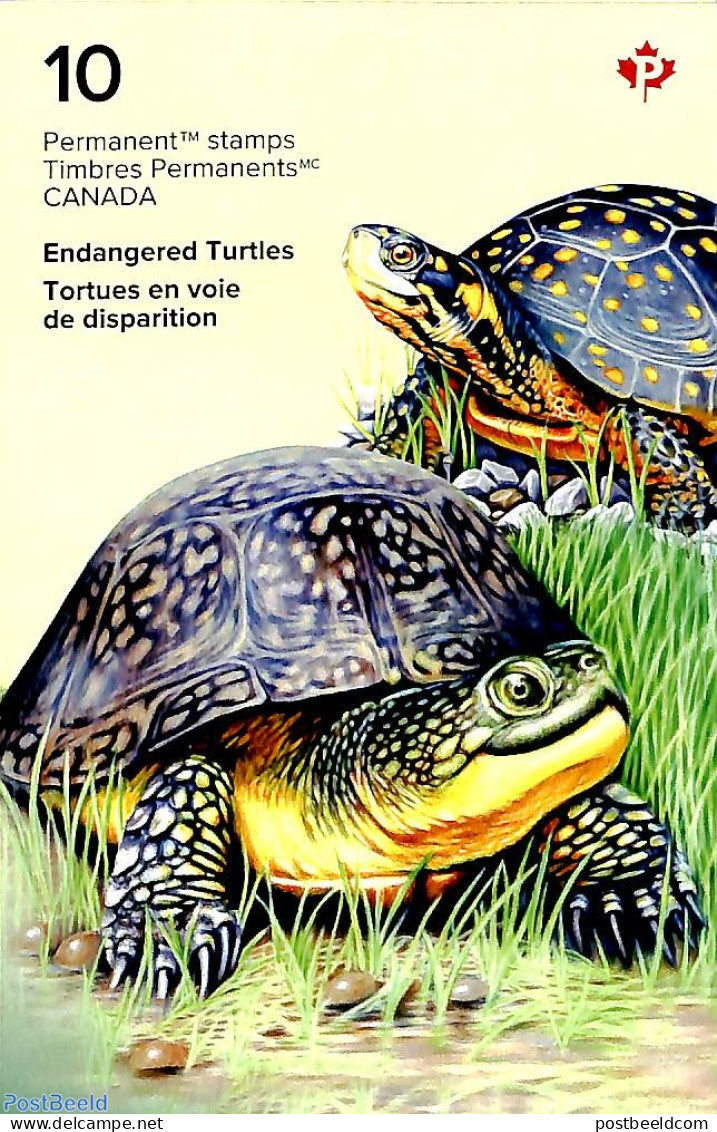 Canada 2019 Turtles Booklet S-a, Mint NH, Nature - Turtles - Stamp Booklets - Neufs