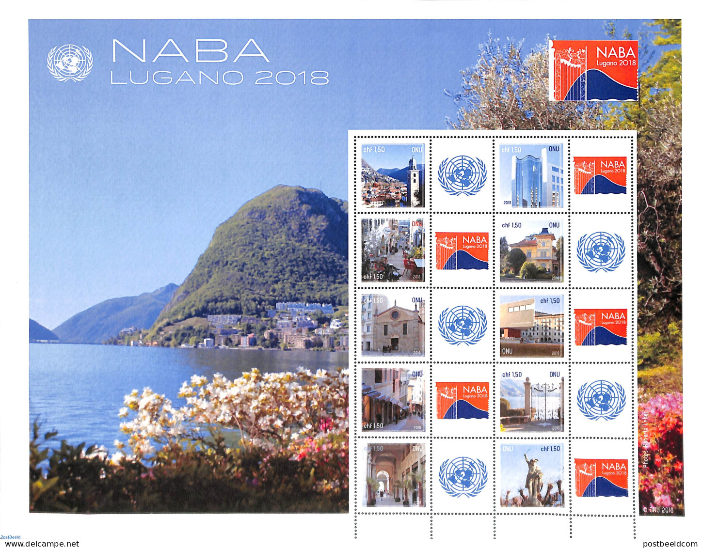 United Nations, Geneva 2018 Stamp Exposition NABA M/s, Mint NH, Philately - Autres & Non Classés