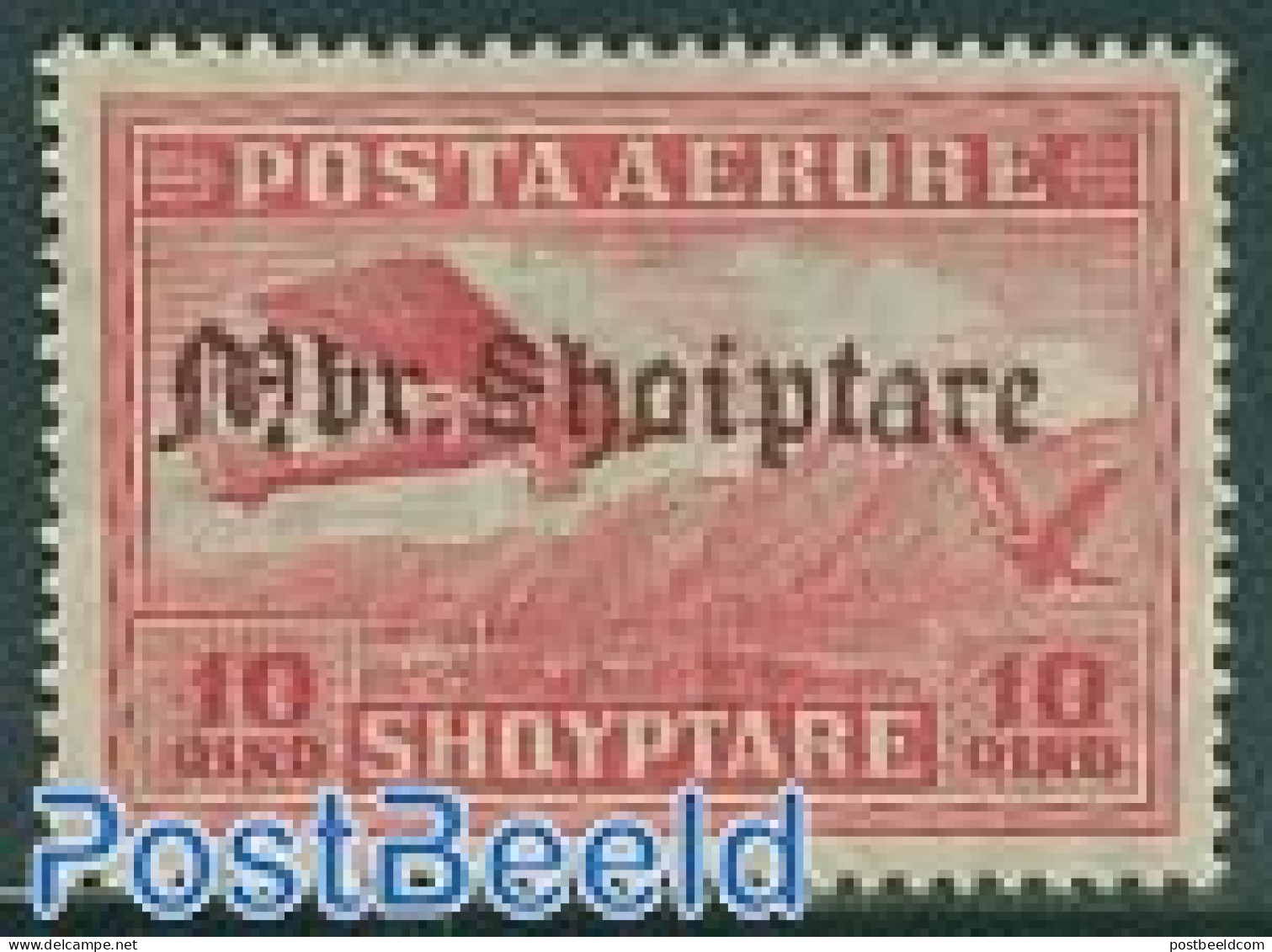 Albania 1929 Stamp Out Of Set, Unused (hinged), Nature - Transport - Birds Of Prey - Aircraft & Aviation - Flugzeuge