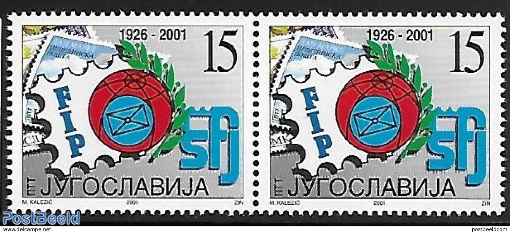 Yugoslavia 2001 With Engraver Sign., Mint NH, Stamp Day - Unused Stamps