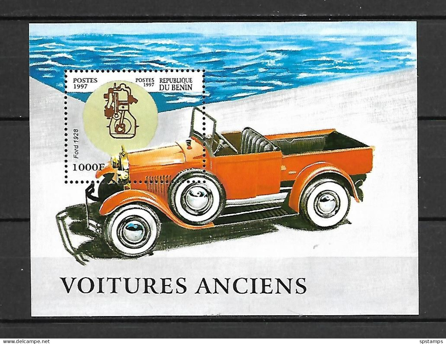 Benin 1997 Old Cars MS MNH - Autos