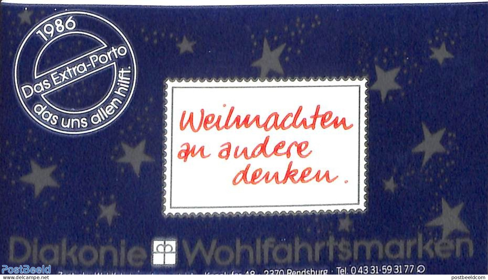 Germany, Federal Republic 1986 Christmas Booklet, Mint NH, Religion - Christmas - Stamp Booklets - Neufs