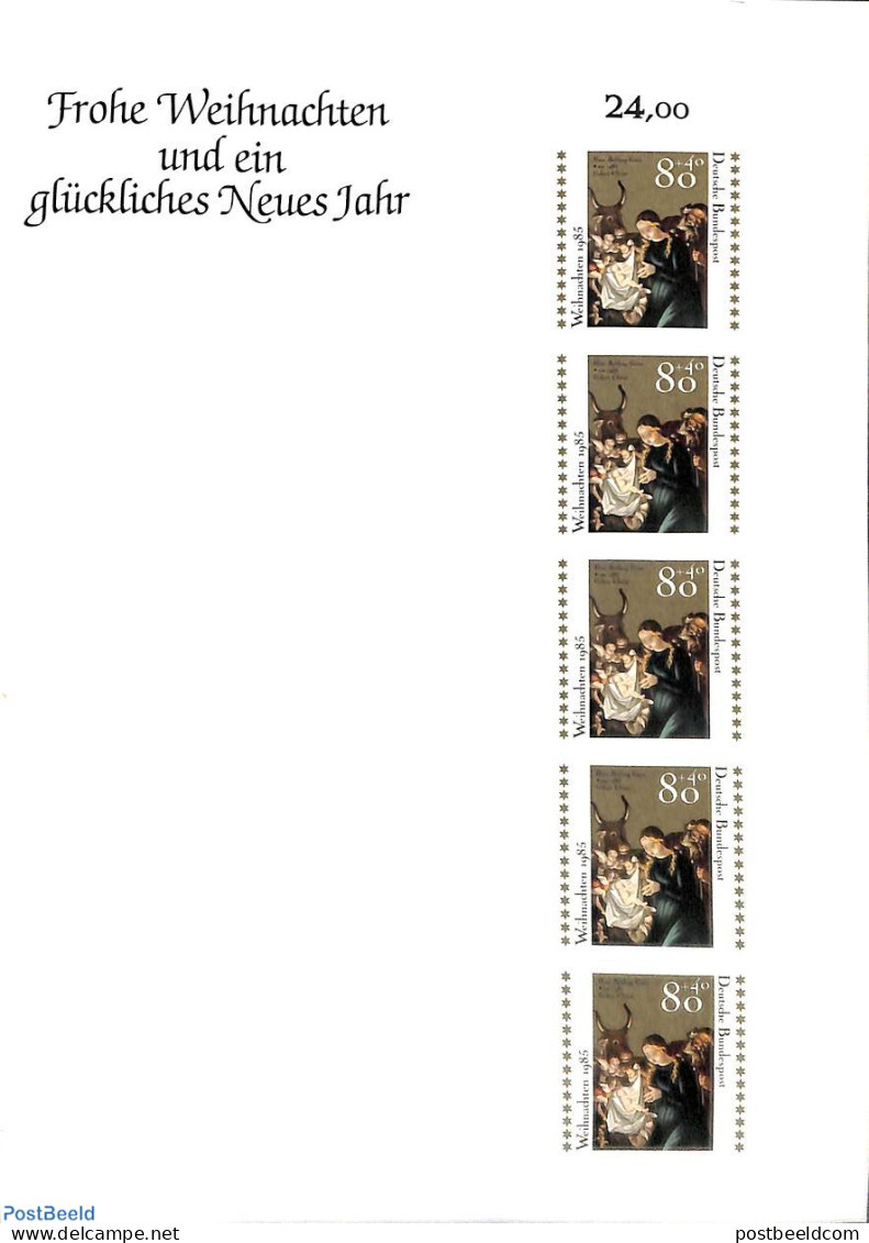Germany, Federal Republic 1985 Christmas Booklet, Mint NH, Religion - Christmas - Stamp Booklets - Neufs