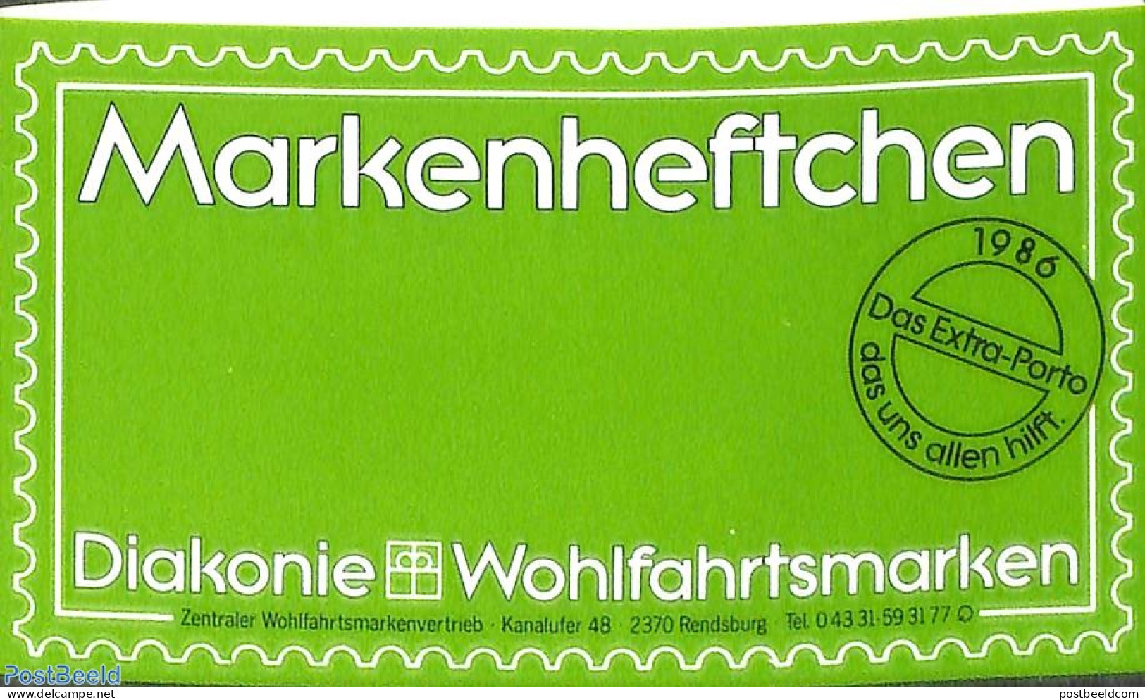 Germany, Federal Republic 1986 Welfare Booklet, Mint NH, Stamp Booklets - Art - Art & Antique Objects - Unused Stamps