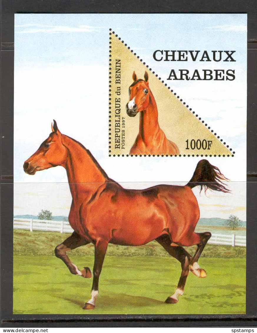 Benin 1997 Animals - Horses MS MNH - Bénin – Dahomey (1960-...)