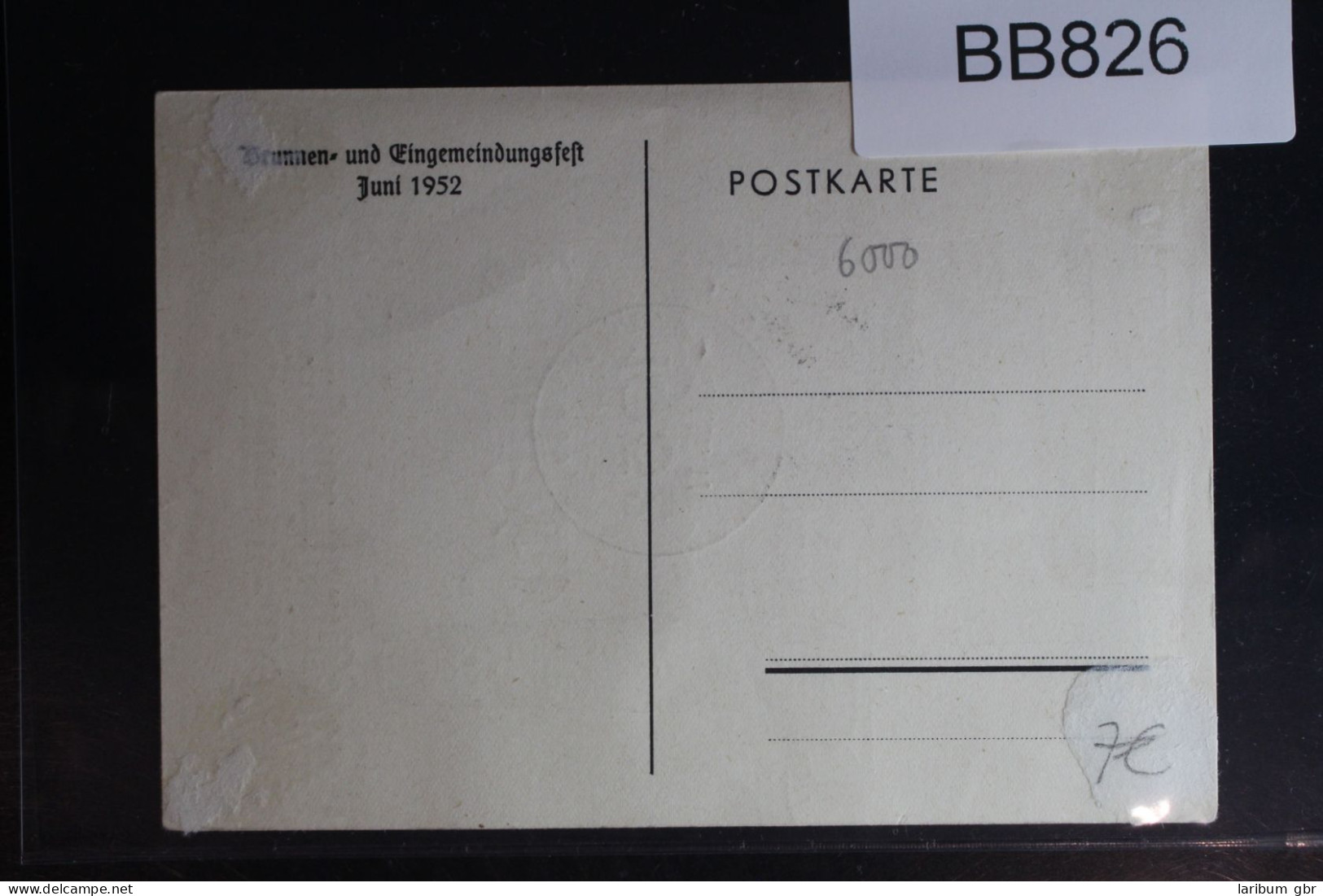 Berlin 82 U.a. Auf Postkarte (Gedenkkarte Bornheim) #BB826 - Sonstige & Ohne Zuordnung