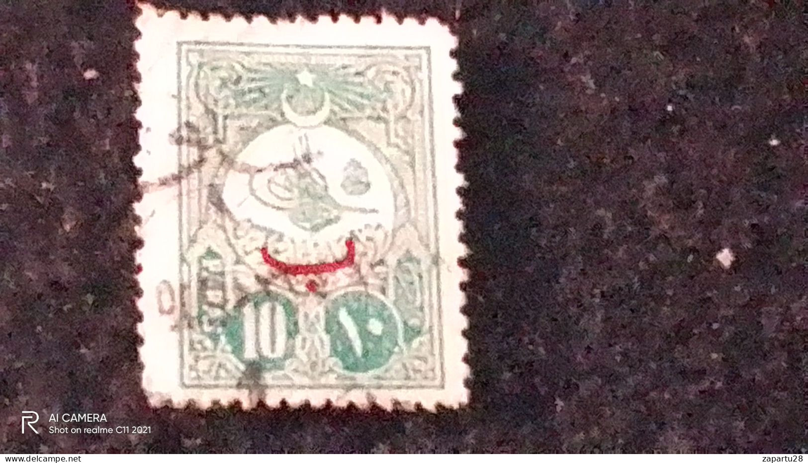 OSMANLI--1908     10     PARAS       SÜRSARJLI           DAMGALI - Used Stamps