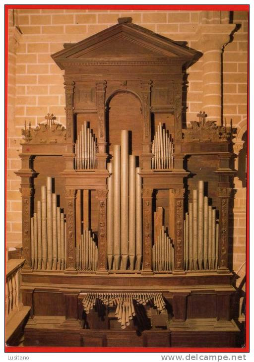 Evora - O Orgão Da Sé - Orgue De Eglise Church Organ Orgel - Portugal (2 Scans) - Evora