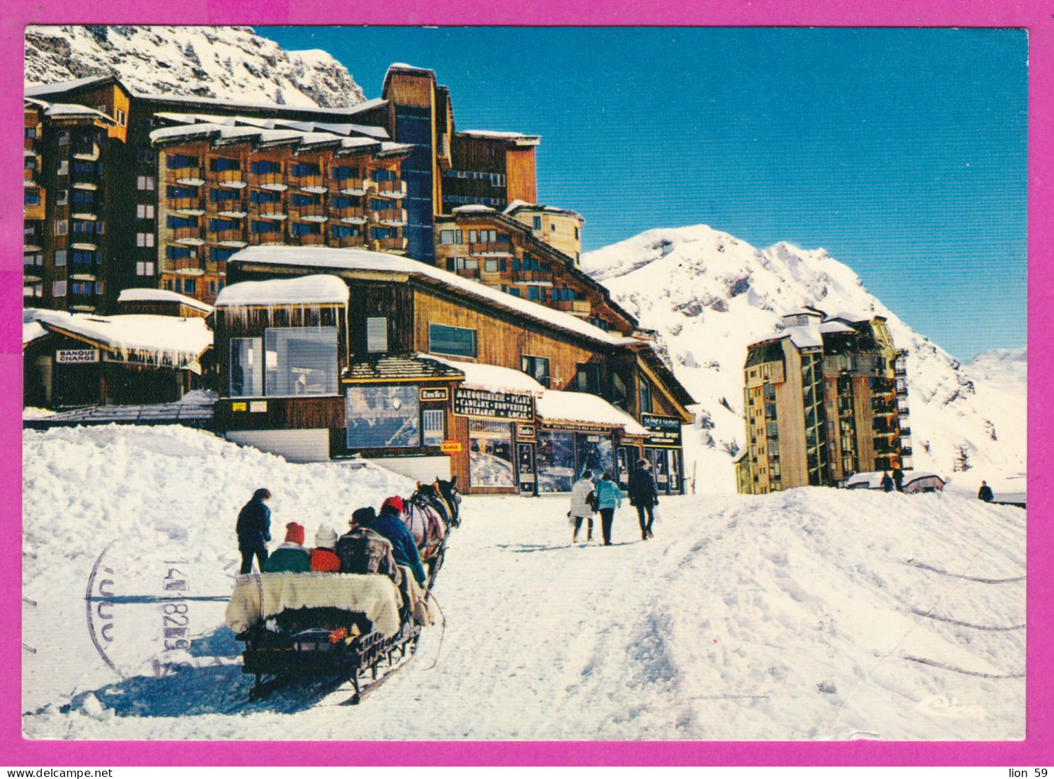 294178 / France - MORZINE-AVORIAZ (Hte-Savoie) PC 1982 POSTAGE DUE USED 1.40 Fr. Sabine De Gandon , Flamme Morzine , Ete - 1977-1981 Sabine Of Gandon