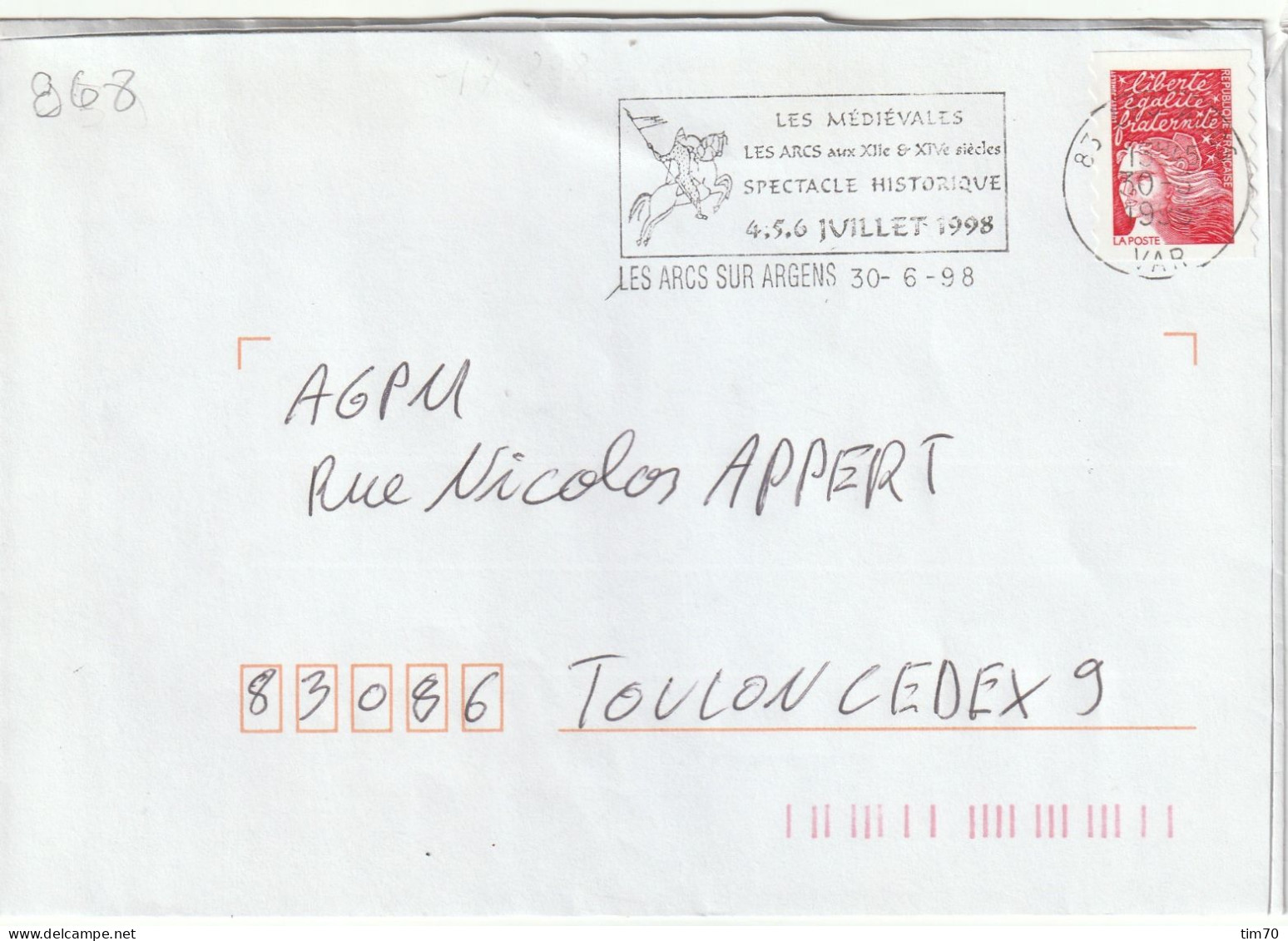 FLAMME TEMPORAIRE / N° 3085 LES  ARCS  SUR   ARGENS - Mechanical Postmarks (Advertisement)