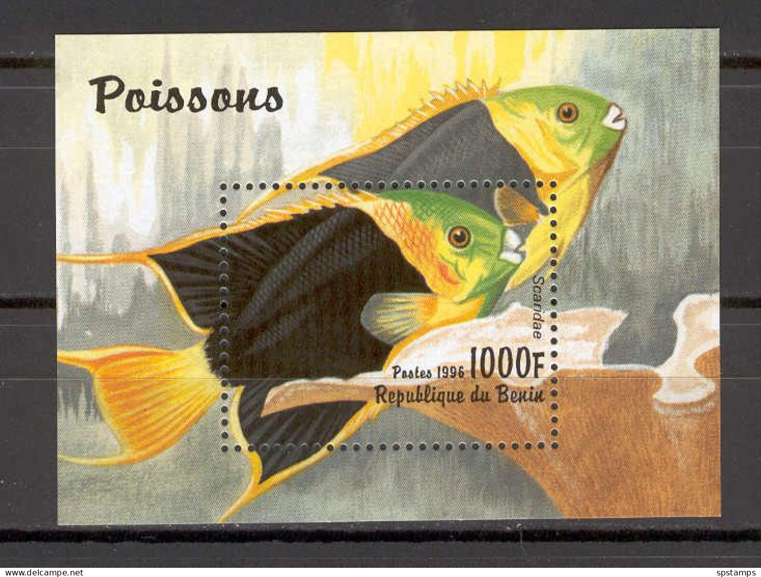 Benin 1996 Fishes - Marine Life MS MNH - Fische