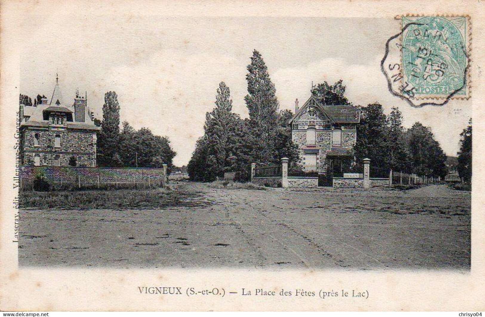 4V4Sb    91 Vigneux La Place Des Fêtes Prés Du Lac - Sonstige & Ohne Zuordnung