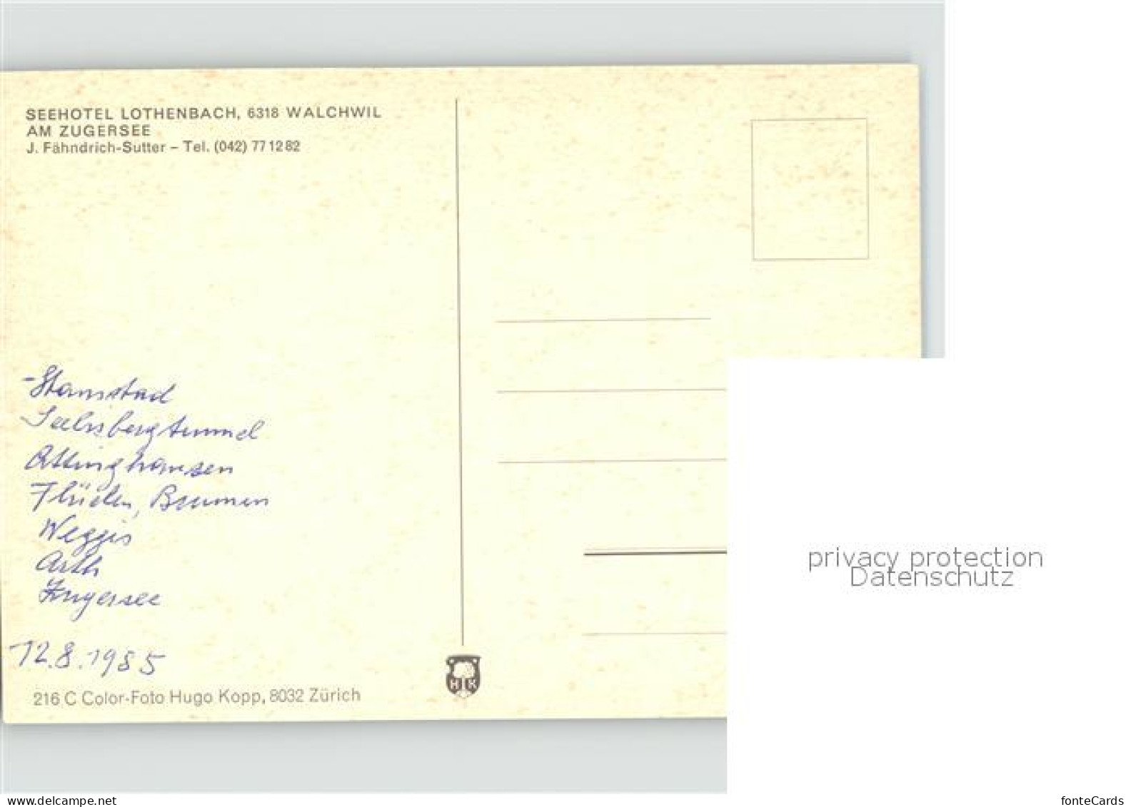 11918889 Walchwil Seehotel Lothenbach  Walchwil - Other & Unclassified