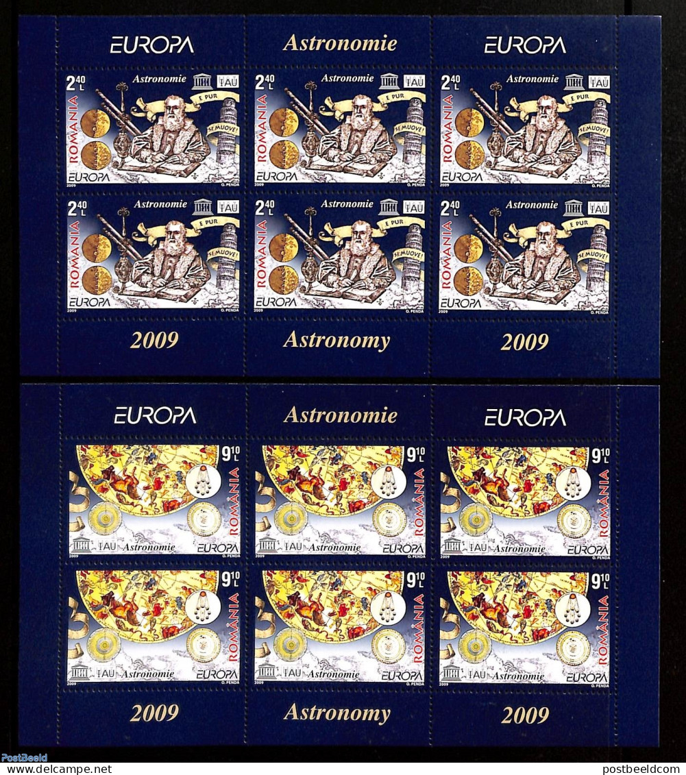 Romania 2009 Europa, Astronomy M/s, Mint NH, History - Science - Europa (cept) - Astronomy - Neufs