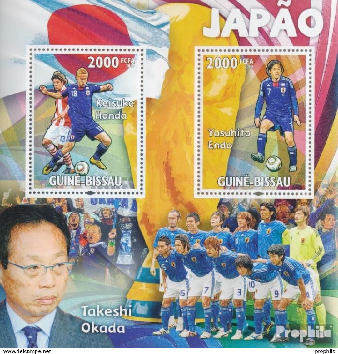 Guinea-Bissau Block 798 (kompl. Ausgabe) Postfrisch 2010 Berühmte Fußballspieler - Japan - Guinée-Bissau