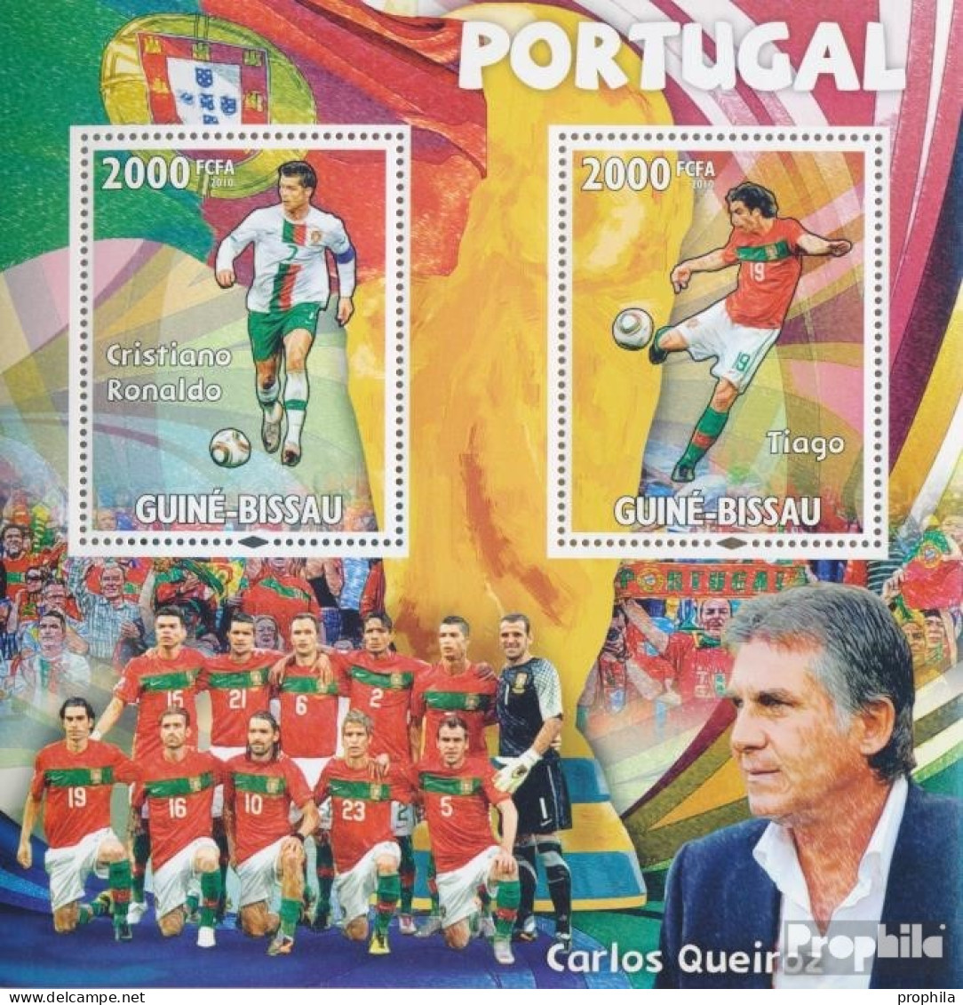 Guinea-Bissau Block 797 (kompl. Ausgabe) Postfrisch 2010 Cristiano Ronaldo, Tiago, C. Queiro - Guinée-Bissau