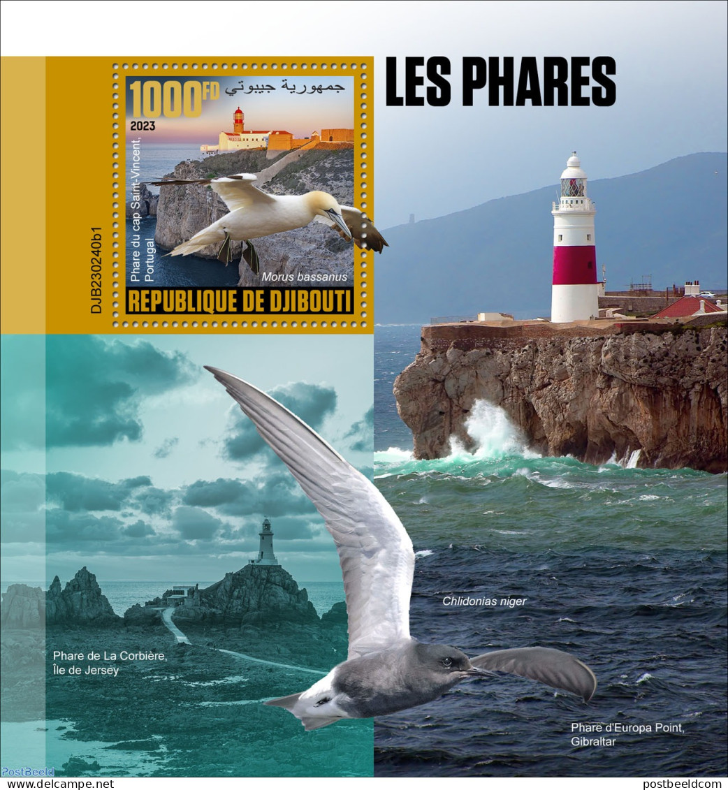 Djibouti 2023 Lighthouses, Mint NH, Nature - Various - Birds - Lighthouses & Safety At Sea - Lighthouses