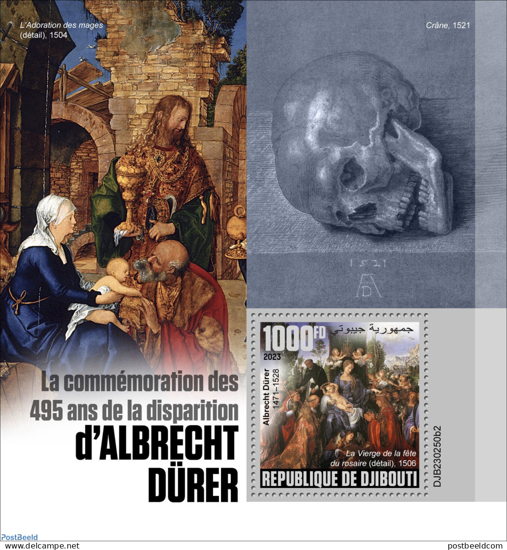 Djibouti 2023 Albrecht Dürer, Mint NH, Art - Dürer, Albrecht - Paintings - Djibouti (1977-...)