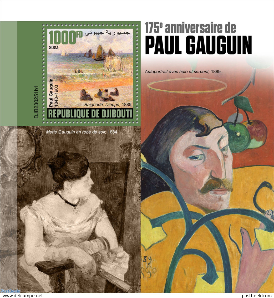 Djibouti 2023 Paul Gauguin, Mint NH, Art - Paintings - Paul Gauguin - Dschibuti (1977-...)