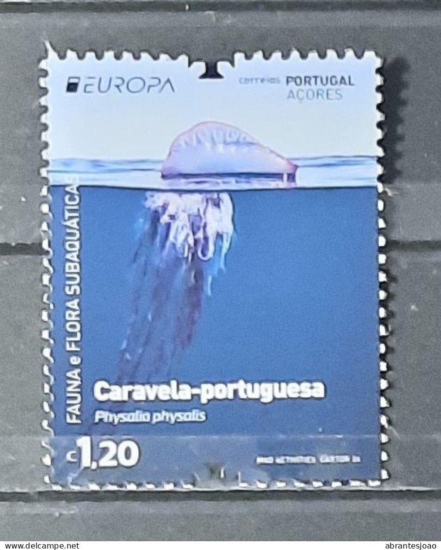 2024 - Portugal - MNH - EUROPA - Underwater Fauna And Flora - Azores - Recycled Paper - 1 Stamp - Unused Stamps