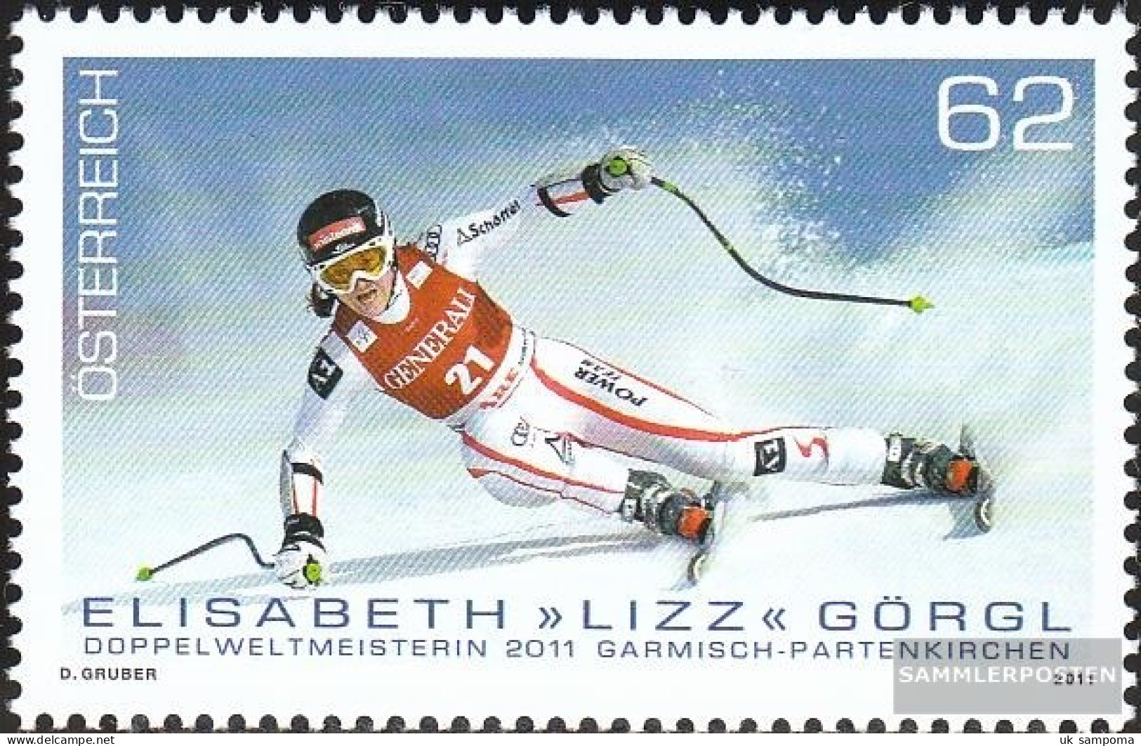 Austria 2958 (complete Issue) Unmounted Mint / Never Hinged 2011 Ski - Ongebruikt