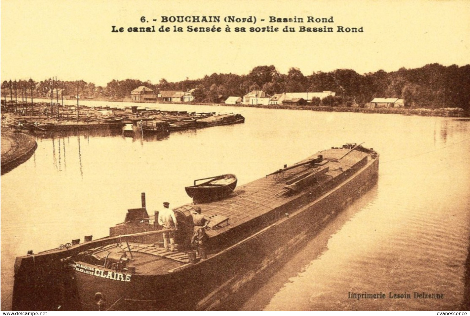 59 : Bouchain : Canal De La Sensée Et Péniche Claire   ///  Ref. Mai 24 ///  N° 29.741 - Bouchain