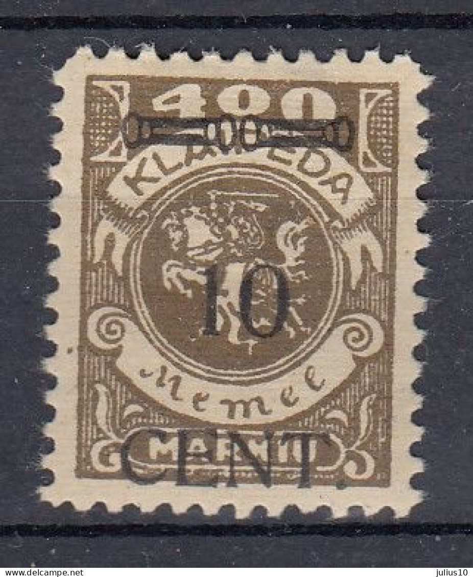 MEMEL 1923 Mint MH(*) Mi 181 #MM40 - Memelgebiet 1923