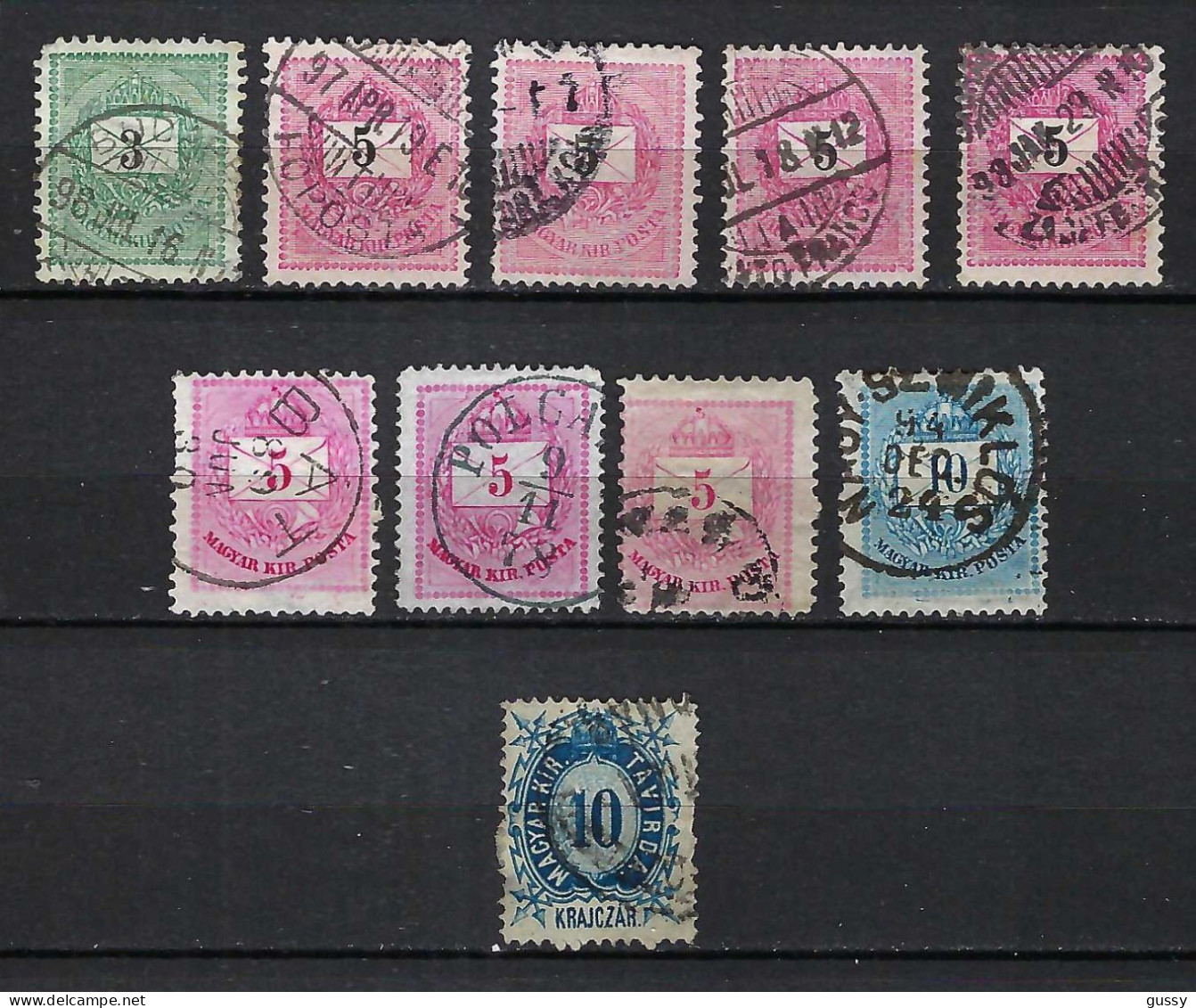 HONGRIE Ca.1874-99: Lot D' Obl. - Used Stamps