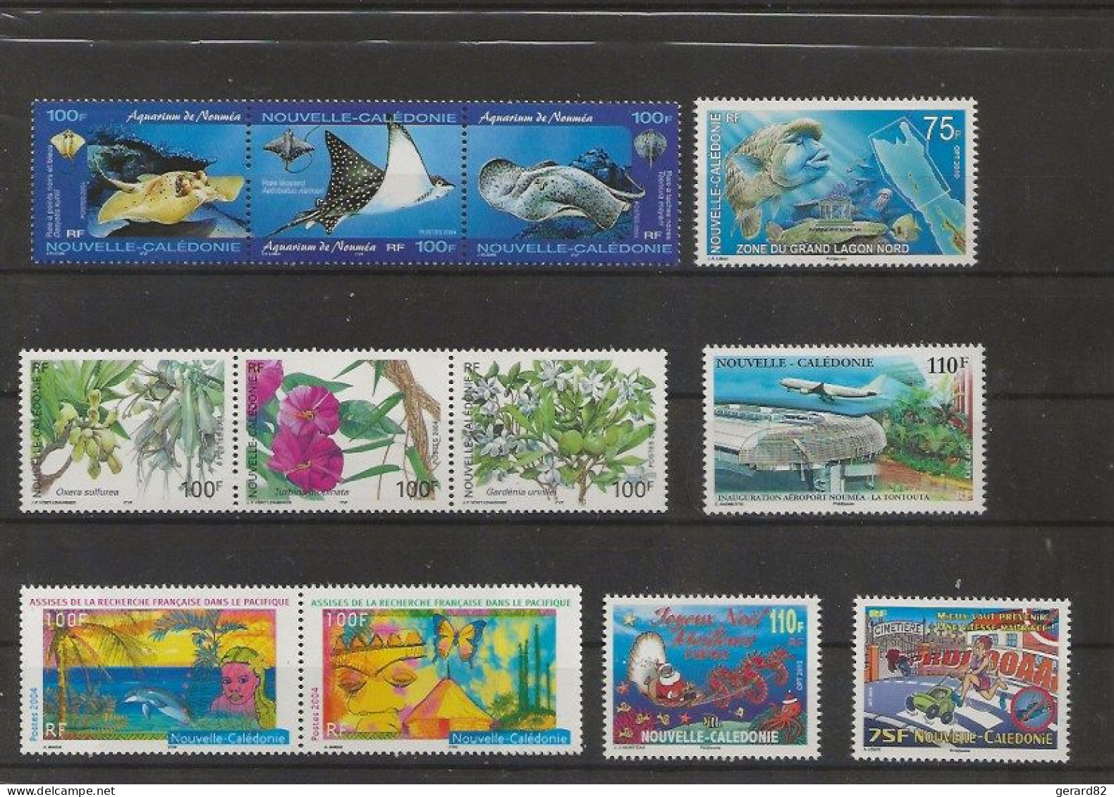 N CALEDONIE   LOT  DE  12  TIMBRES     N**  BONNE COTE - Ongebruikt