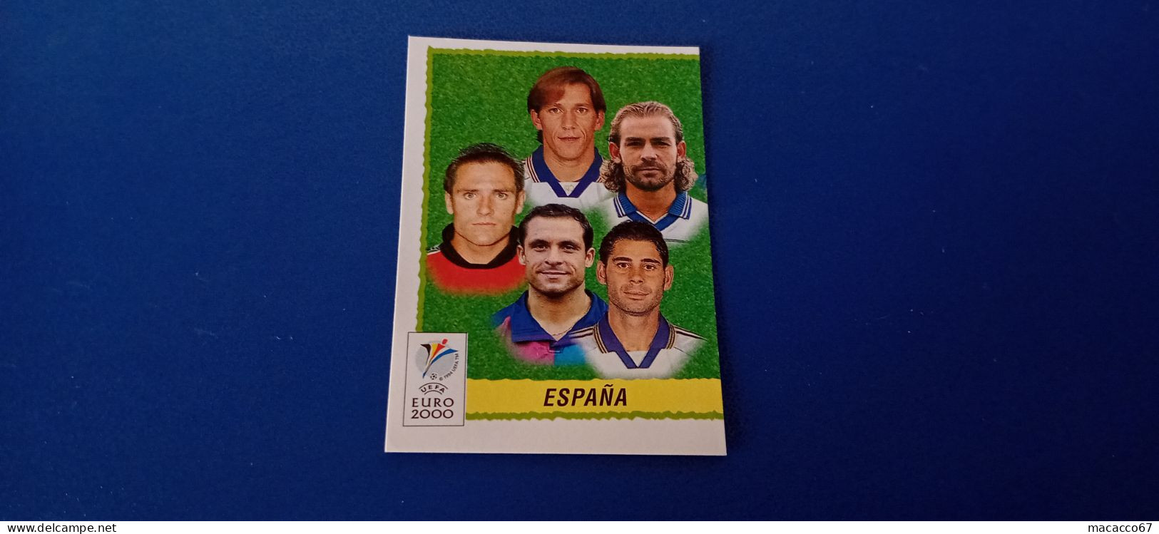 Figurina Panini Euro 2000 - 188 Squadra Spagna Sx - Edition Italienne