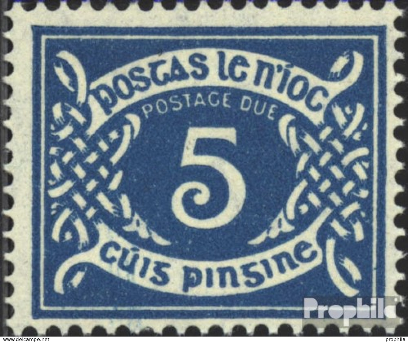 Irland P19Z Kopfstehendes Wasserzeichen Postfrisch 1971 Portomarken - Ungebraucht
