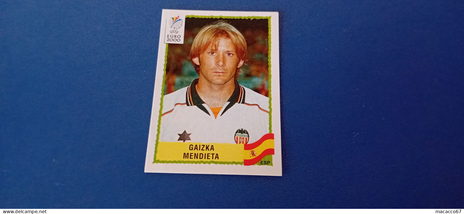 Figurina Panini Euro 2000 - 199 Mendieta Spagna - Italiaanse Uitgave