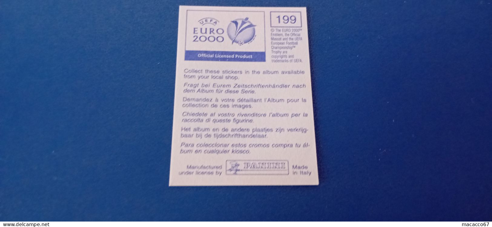 Figurina Panini Euro 2000 - 199 Mendieta Spagna - Edición Italiana