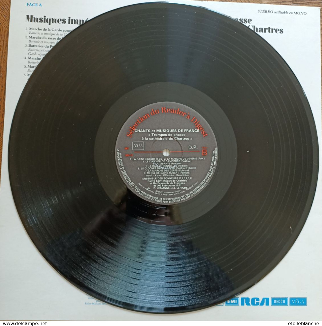Disque Vinyl 33 Tours, Cathédrale De Chartres (28) Musique Impériale (sacre Napoleon .. ) Trompes De Chasse - Andere & Zonder Classificatie