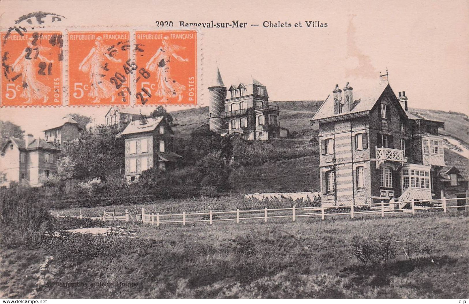 Berneval Sur Mer -  Chalets Et Villas - CPA °J - Other & Unclassified