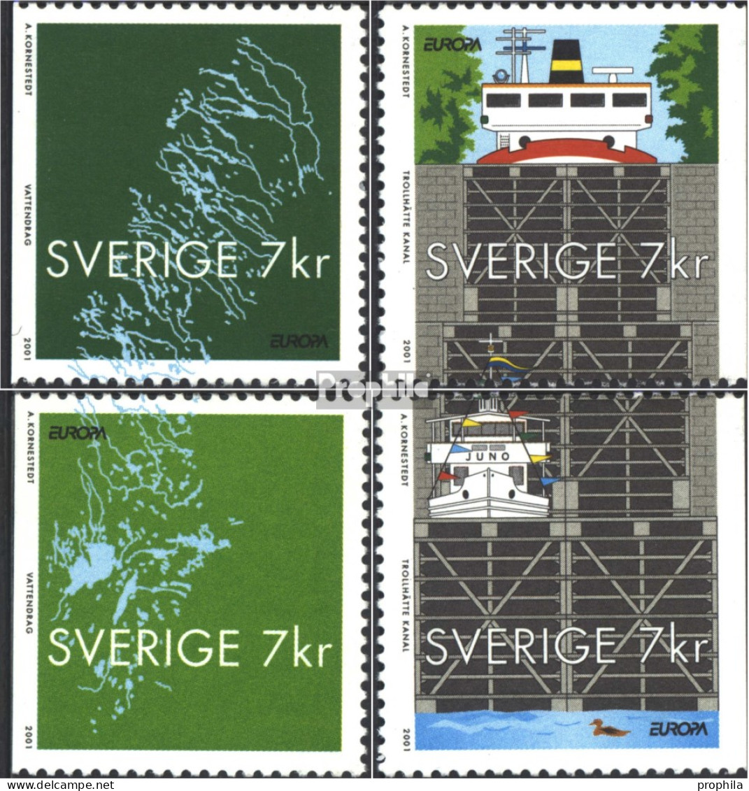 Schweden 2232-2235 (kompl.Ausg.) Postfrisch 2001 Wasser - Ungebraucht