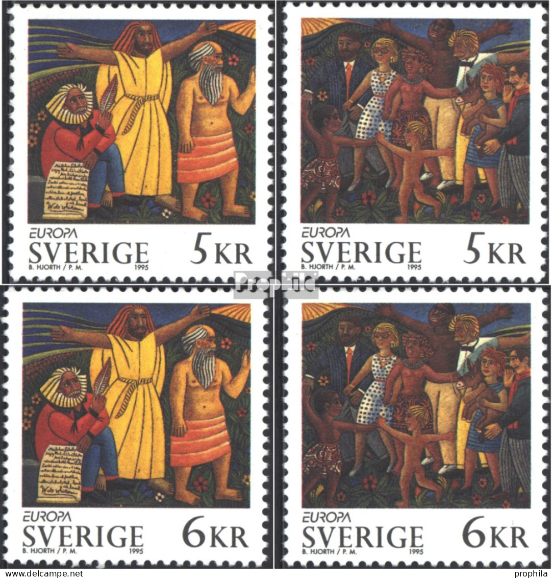 Schweden 1874-1877 (kompl.Ausg.) Postfrisch 1995 Europamarken - Unused Stamps