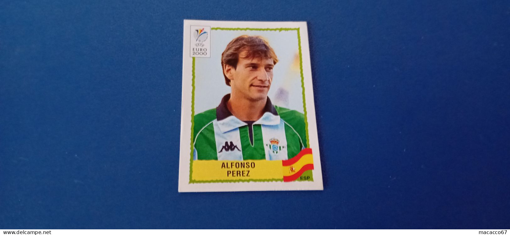 Figurina Panini Euro 2000 - 205 Perez Spagna - Italiaanse Uitgave